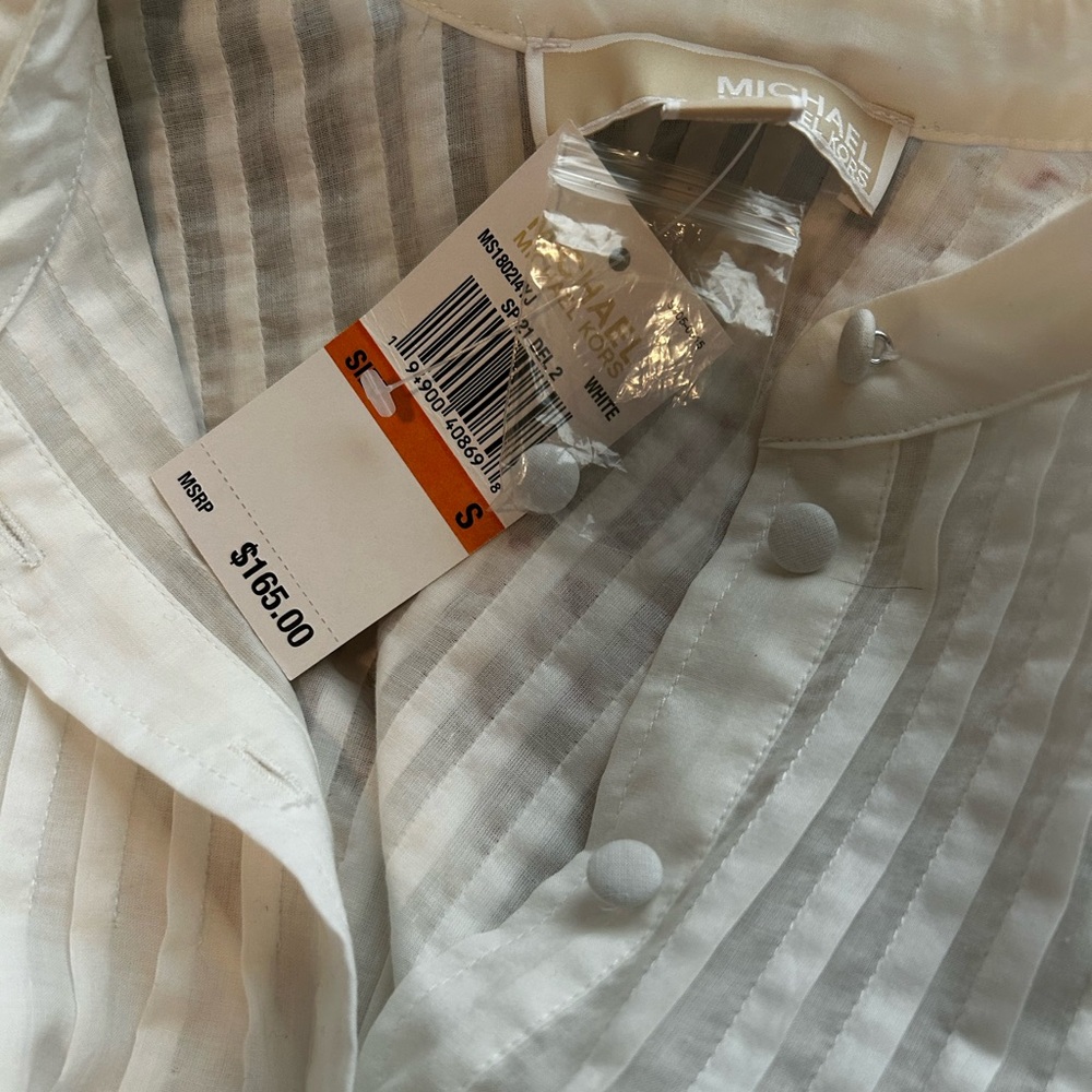 NWT Michael Kors dress long sleeve dress babydoll boho elegant lawn dress - Picture 5 of 5